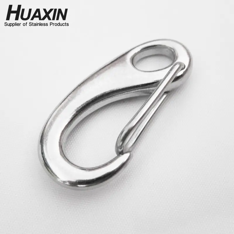 Grade 304/316 Stainless Steel Egg Shaped Snap Hook Mini Snap Hook 50mm 70mm 100mm Spring Hook