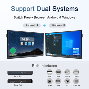 Hdfocus 55 75 <span class=keywords><strong>inch</strong></span> hiển thị màn hình cảm ứng phẳng 4K HD thông minh cầm tay bảng trắng điện tử bảng trắng tương tác cho trường học - Product Image 4