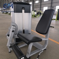 Machine professionnelle double fonction Extension et Flexion des jambes, pour entraînement des quadriceps et des ischio-jambiers, avec pile de poids sélectionnable de 70 kg, structure en tube carré, pour salle de sport