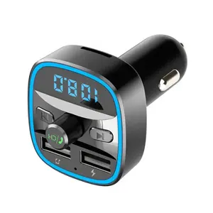 T25 Bluetooth FM Transmitter Wireless Radio Adapter Car Kit with Dual USB Charging Car Charger MP3 Player Support TF Card