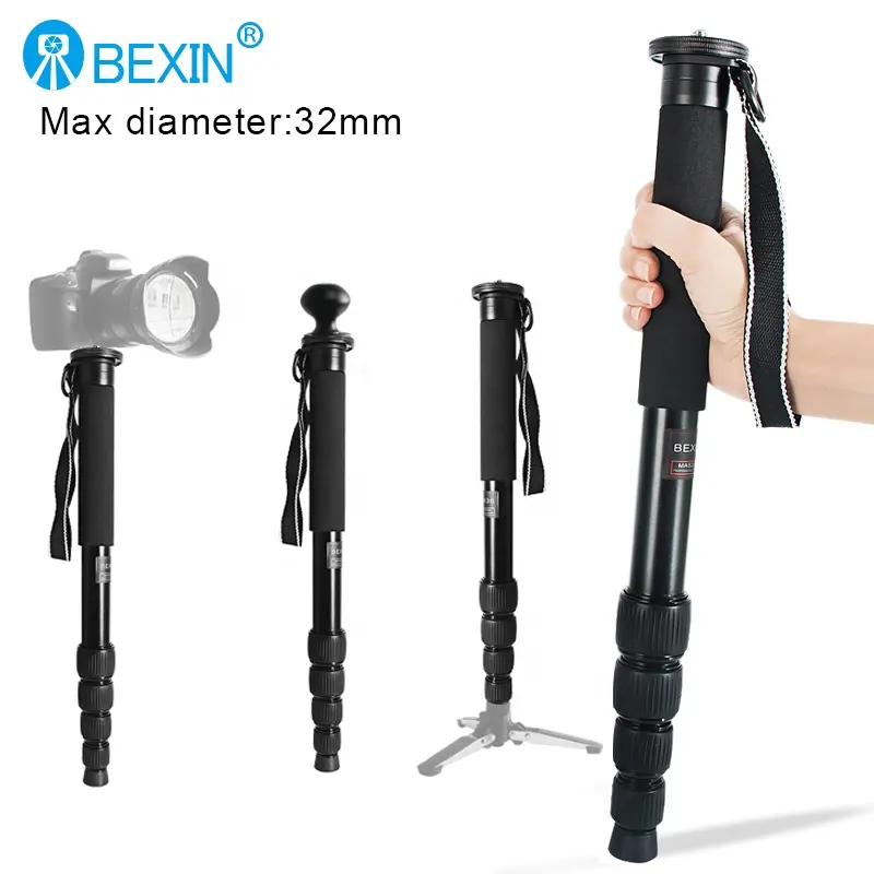 Aluminium outdoor reise Leichte Wandern Trekking Pole teleskop berg klettern walking stick dslr kamera einbeinstativ