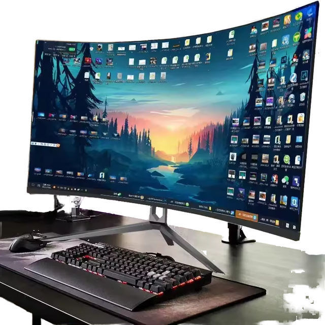 32-Inch Super Wide QHD 2K Gaming Monitor 165Hz Refresh Rate 4K Curved LCD 144Hz 32-Inch Curved Computer Monitor