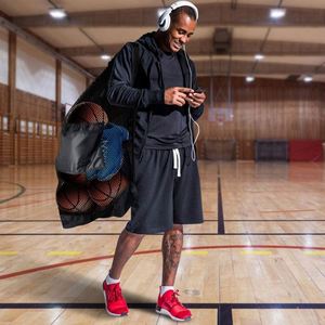 Sac de sport extra large en maille pour ballons de football, robuste, avec cordon de serrage, idéal pour le basketball et le transport d'équipements d'équipe - Échantillon gratuit - Product Image 5