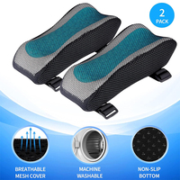 SUREWALHOME Coussinets d'accoudoir de refroidissement ergonomiques-Housse d'accoudoir de chaise de bureau Coussin de soutien du coude pour ordinateur