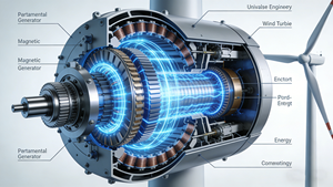 Éolienne 3KW-8KW à faible vitesse de coupure pour système de production d'énergie hybride solaire et éolienne domestique - Product Image 3