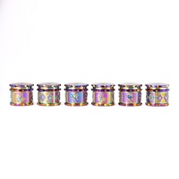 WOWO TECH 2025 Broyeur d'herbes sèches personnalisé de 63mm Briquet en alliage de zinc et accessoire pour fumer avec galvanoplastie en gros fantaisie