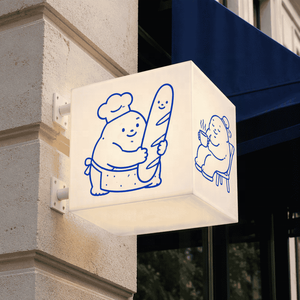 Letrero Colgante LED Acrílico Verde Menta con Diseño de Cubo Hueco, Fresco, Auténtico y Local para Mercado o Tienda de Comestibles - Product Image 5