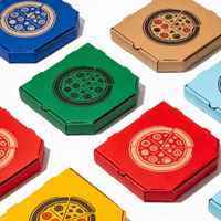 Boîte à pizza de 10, 12, 14, 15, 16, 18, 24 pouces, boîte de livraison de pizza personnalisée, boîte d'emballage fournie par l'usine