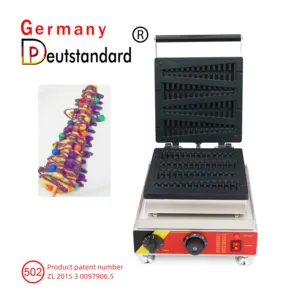 Nonstick gewerbliche Lolly-Waffelmaschine elektrische baumschnitzel-Waffelstabmaschine Baum-Lolly-Waffelmaschine