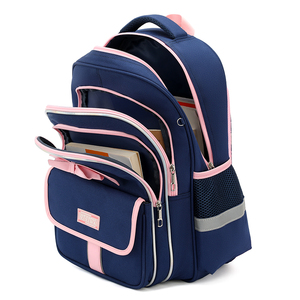Sac à <span class=keywords><strong>dos</strong></span> scolaire unisexe en nylon ultra-léger, respirant et imperméable, avec fermeture éclair à motif de dessin animé, pour le commerce transfrontalier - Product Image 6