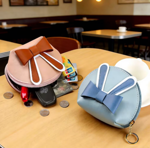 Nuovo Portamonete Mini 2026 a Forma di Farfalla con Orecchie di Coniglio, <span class=keywords><strong>Portafoglio</strong></span> Carino per Bambini, Porta Carte per Bambine, Borsa Portaoggetti in PU - Product Image 4