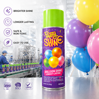 Spray brillant pour ballons, non toxique, longue durée, pour la décoration d'événements et de fêtes, fournisseur OEM