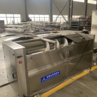 Nieuwe staat Automatische Multifunctionele Groentewas- en Schilmachine Industriële Wortelgroenteverwerkingsmachine
