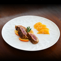 Assiette creuse ronde en porcelaine fine blanche, 6 tailles (6,25-12 pouces), pour pain, dessert, dîner, service de table, hôtel, logo personnalisé