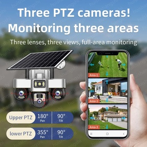 V380 Wifi Three PTZs Lens 4G Solar 15MP 4K Outdoor Waterproof <b>Camera</b> CCTV Two-Way Audio <b>Wireless</b> IP Surveillance <b>Security</b> <b>Camera</b> - Product Image 2