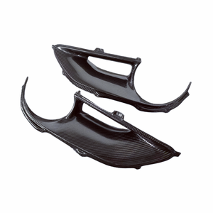 Marco de luz trasera de parachoques trasero de fibra de carbono verdadero para Ferrari 488 GTB/Spide kit de carrocería Borde de parachoques delantero difusor trasero faldones laterales - Product Image 1
