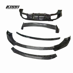 ICOOH Racing Kit de carrosserie en Fiber de carbone forgé avec diffuseur de lèvre avant arrière jupe latérale aile de becquet de coffre pour <span class=keywords><strong>Porsche</strong></span> <span class=keywords><strong>Macan</strong></span> 95B 2020 + - Product Image 1