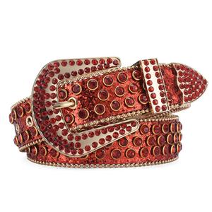 Ceinture large réglable Y2K Punk Rock avec clous en strass, en similicuir clouté, ceinture tendance unisexe pour hommes et femmes - Product Image 4