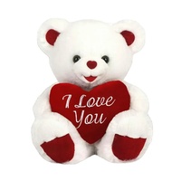Je T'aime Cœur Rouge Grande Peluche Ours en Peluche Vente en Gros Ours en Peluche Jouets Animaux en Peluche Poupée Fête des Mères Saint-Valentin