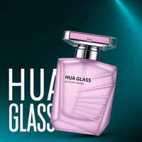 Nouvelle Arrivée 2026 : Recommandation – Flacon de Parfum Violet 30ml, Flacon de Parfum Élégant pour Femme 100ml avec Bouchon Argenté et Boîte Premium