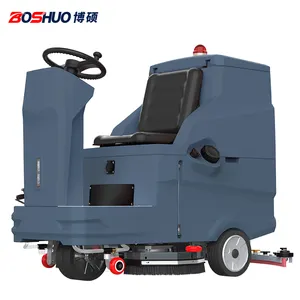 Boshuo A08 Double Brush Clean Electric Drive Industrial Commercial Station Driving Floor Scrubber