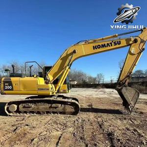 Excavatrice Komatsu PC200 de 20 tonnes, d'occasion, de marque japonaise, moteur Cummins, excavatrice sur chenilles, d'occasion, provenant du Japon. - Product Image 3