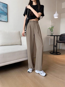 Pantaloni Casual a vita alta da donna pantaloni eleganti da ufficio estivi <span class=keywords><strong>con</strong></span> Logo ad asciugatura rapida nuovo abito di moda di grandi dimensioni - Product Image 5