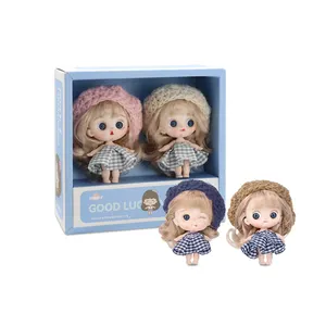 1.5 inch doll toy new girl gift toy mini doll four expressions + four sets of clothes