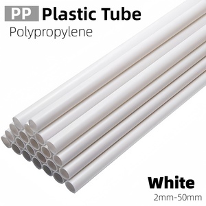 Pipa Polipropilena Putih <span class=keywords><strong>PP</strong></span> Berkualitas Tinggi Pipa Plastik Polipropilena Tahan Lama untuk Transfer Cairan 500mm 1000mm Pipa Plastik <span class=keywords><strong>PP</strong></span> - Product Image 1