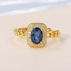 Anelli Certificati con Zaffiro Blu Naturale e Diamanti per Gioielleria Fine, Ordini all'Ingrosso e Distribuzione Mondiale - Product Image 3