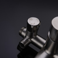 Ensemble de mélangeur de colonne de douche, en acier inoxydable, 304 noir brossé de fabrication, chaude et froide