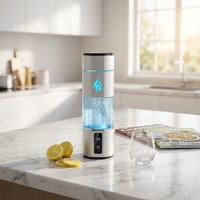 Bouteille Générateur d'Eau Hydrogénée Intelligente Térahertz 5001-10000 PPB avec Base de Recharge Sans Fil pour Usage Domestique et Extérieur Alimentée par Batterie