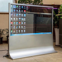 Display OLED Trasparente da Incasso nel Desktop, Alta Luminosità, TV OLED Trasparente a Colori Completi