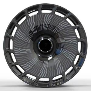 OEM 5/108 5X108 R20 20 pulgadas negro cromo forjado ruedas llantas cóncavas para Ford F10 Volvo Cadillac Xts Toyota <span class=keywords><strong>Sienna</strong></span> Bmw X5 E53 - Product Image 3