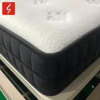 3 Zone Coil King Double Twin Pocket Sleeping Spring Luxury Vacuum Compress Health Comfortable Sleepwell Mattress with Bed Frame