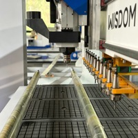 Routeur CNC ATC à commande Syntec haute vitesse avec moteur et boîte de vitesses pour la fabrication de panneaux composites en aluminium