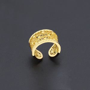 JXX <b>Direct</b> Supply 24K Gold Plated Wedding Jewelry Set Trendy Brass Bangles Rings <b>Beads</b> for Female Popular Fashion Design Party - Product Image 4