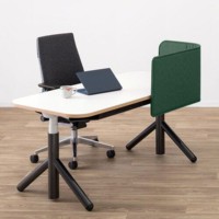 Bureau de travail modulaire en bois EMA, réglable et mobile, pour ordinateur, idéal pour l'école, avec tiroirs de rangement