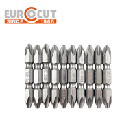 EUROCUT S2 Matériau Embouts Phillips à double extrémité PH2 Tournevis magnétique Foret