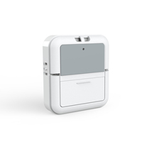 Minuteur numérique électronique intelligent en plastique, chronomètre de cuisine, horloge à piles avec fonction snooze pour chambre, salon et bureau