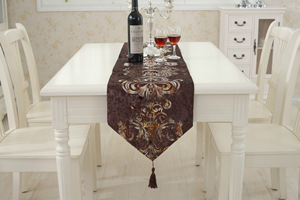 Concorso da tavolo da pranzo con stampa floreale retrò <span class=keywords><strong>blu</strong></span> 13x228 pollici con tecnica intrecciata per festa in <span class=keywords><strong>cucina</strong></span> a casa decorazioni natalizie per matrimonio - Product Image 5