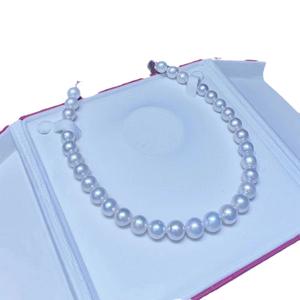 สร้อยคอมุกคลาสสิกของนีนี ขนาด 10-13 มม. มุกเม็ดใหญ่ รูปทรงกลมสมบูรณ์แบบ เครื่องประดับเสริมบุคลิก - Product Image 5