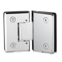 Acier inoxydable 304, laiton réglable 135 °   Collier de serrage pour verre de cabine de douche, quincaillerie de fixation pour cloison de salle de bain