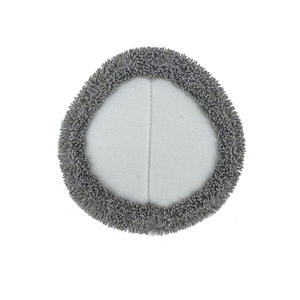 Paño de limpieza redondo lavable y reutilizable de felpa gris para robot aspirador Narwal J1 J2, para limpieza de suelos - Product Image 2