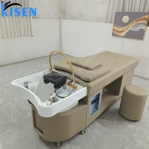 Kisen Fashion Color Fumigated Water Circulation Best Quality Custom Shampoo <b>Bed</b> for Barbershop Beautyshop on Sale - Product Image 6