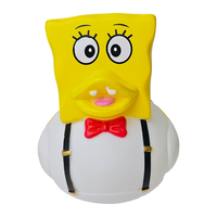 Jouets de bain pour bébé en caoutchouc personnalisés uniques, motifs de canards en caoutchouc, plaisir dans la baignoire pour les enfants et les tout-petits