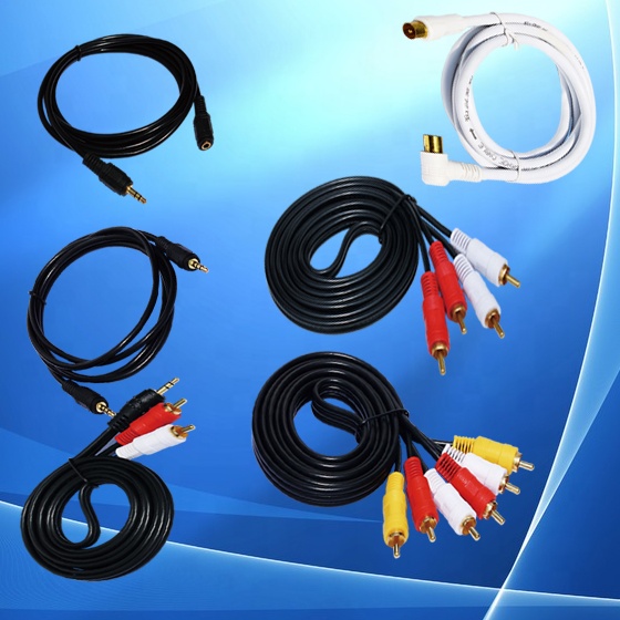 Высококачественный позолоченный 1,8 м AV-кабель 3,5 мм стерео 3 линии к 3 RCA аудиокабель видео кабель