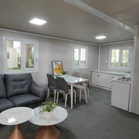 Maison préfabriquée en conteneur extensible personnalisée de 20 pieds ou 40 pieds avec salle de bain, villa, studio de jardin préfabriqué, maison portable, maison modulaire