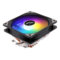 QiuzAim ordinateur appuyez vers le bas 1700 dissipateur de chaleur 4 caloducs 1150 ventilateur CPU 4 broches contrôle de la température AM4/1151 muet 120mm