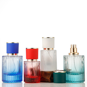 Oem ODM hình trụ màu gradient bơm phun nước hoa chai xịt 30ml 50ml thủy tinh cao cấp thực phẩm bao bì cá nhân - Product Image 3